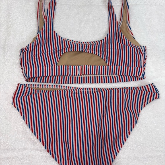 Old Navy Striped Bikini - Red, Blue, White - Picture 3 of 6